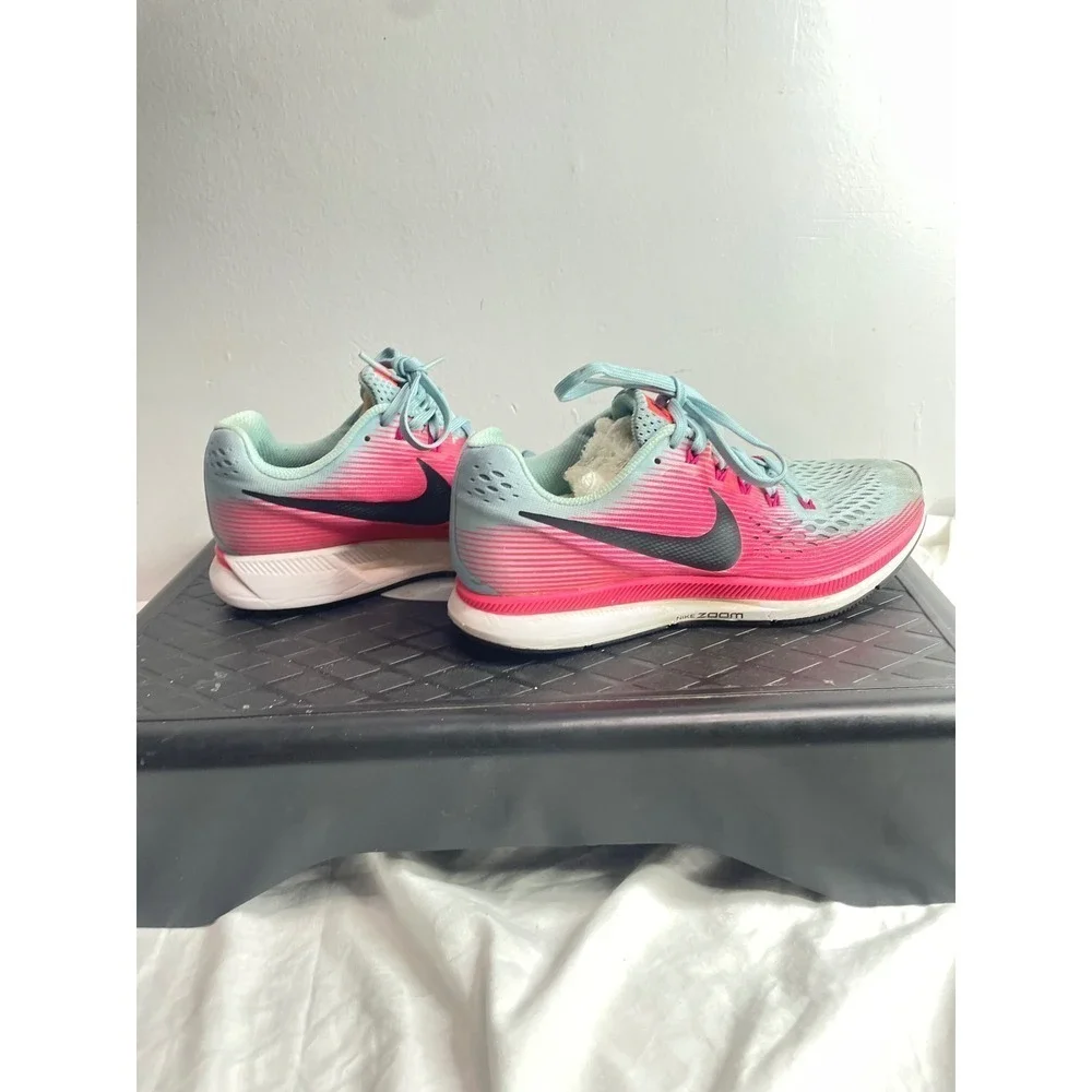 Nike Air Zoom Pegasus 34 Running Shoes Pink Black Womens Size 8.5